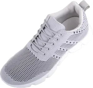 ABSOLUTE FOOTWEAR Womens Easy Slip On Lace Up Breathable Mesh Sports Trainers Sneakers