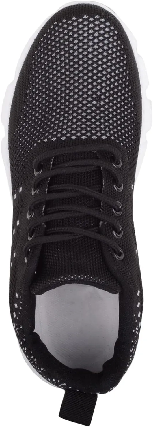 ABSOLUTE FOOTWEAR Womens Easy Slip On Lace Up Breathable Mesh Sports Trainers Sneakers