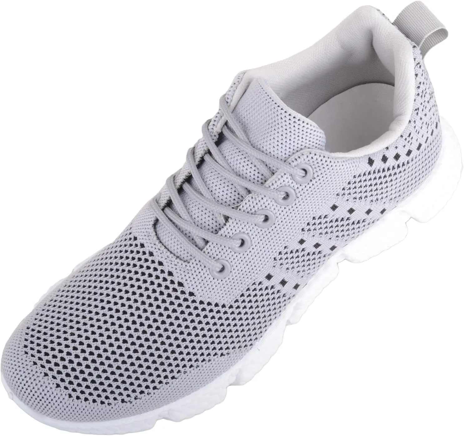 ABSOLUTE FOOTWEAR Womens Easy Slip On Lace Up Breathable Mesh Sports Trainers Sneakers