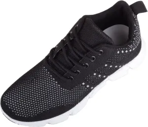 ABSOLUTE FOOTWEAR Womens Easy Slip On Lace Up Breathable Mesh Sports Trainers Sneakers