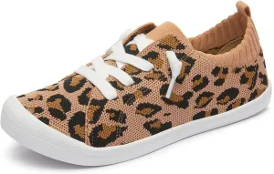 ALTOCIS Women's Knit Slip On Sneakers Ladies Elastic Low Top Flats Lightweight Breathe Mesh Fashion Sneakers Cute Flying Woven Loafers