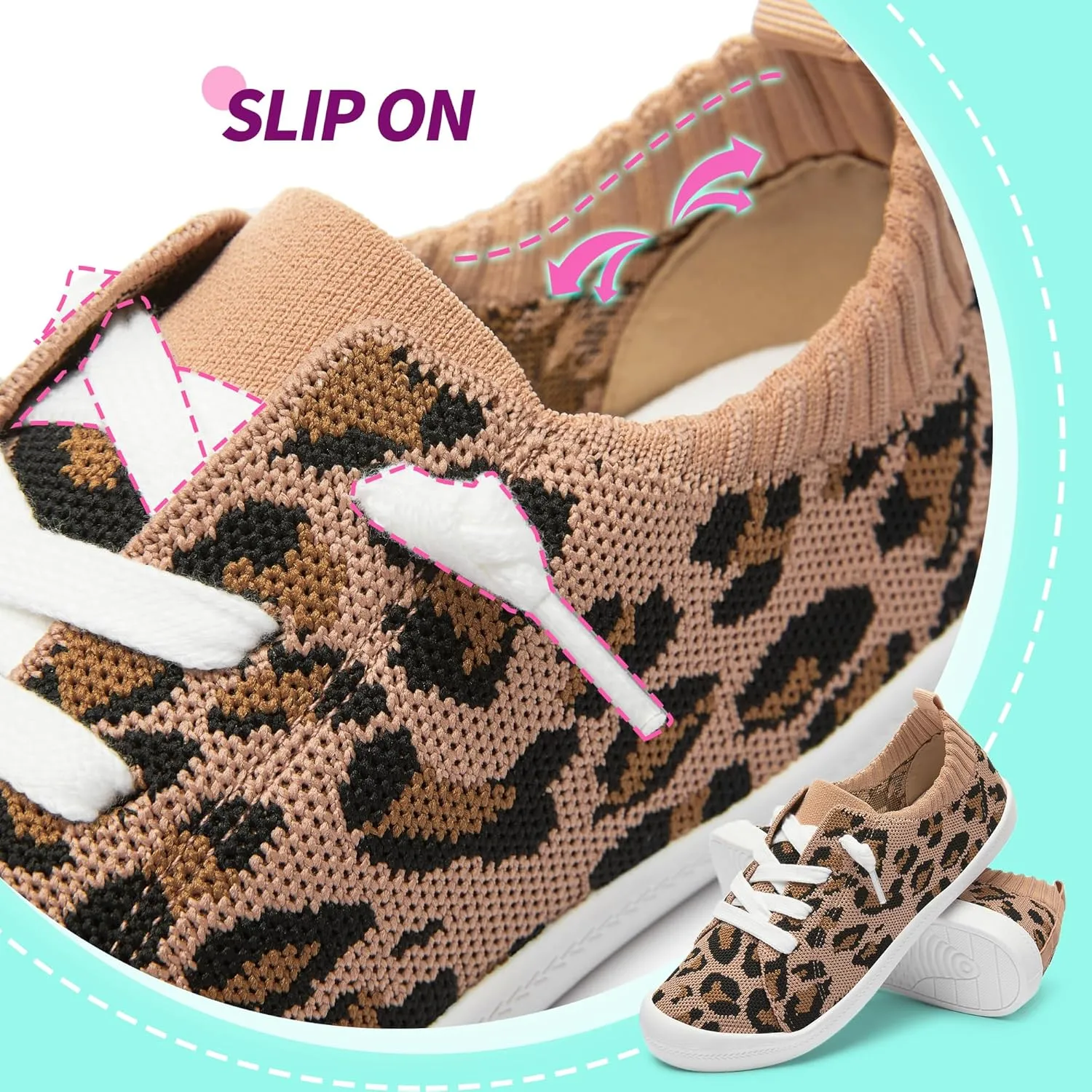 ALTOCIS Women's Knit Slip On Sneakers Ladies Elastic Low Top Flats Lightweight Breathe Mesh Fashion Sneakers Cute Flying Woven Loafers