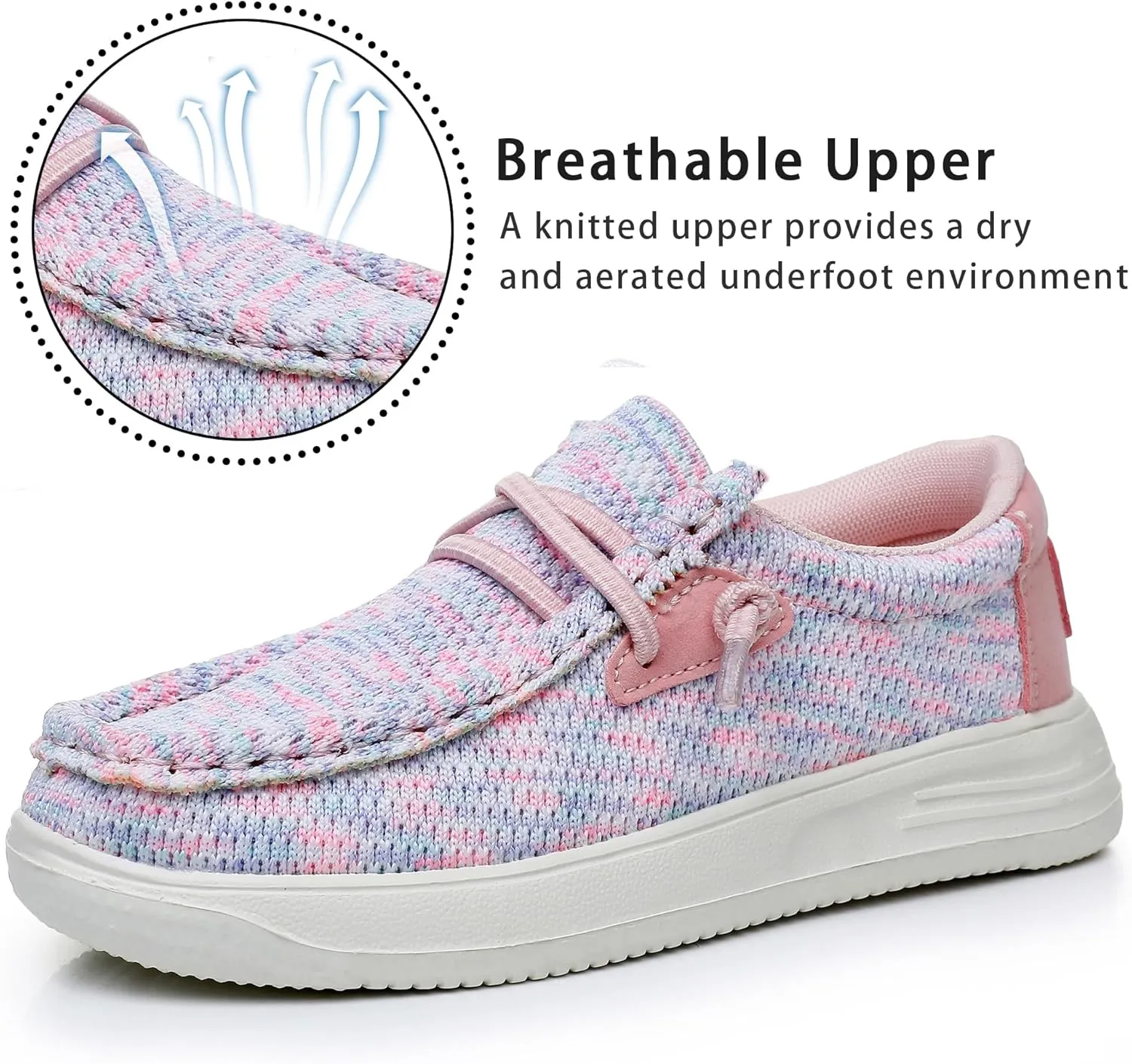 Apakowa Boys Loafers Slip On Shoes Girls Casual Boat Shoes (Toddler/Little Kid/Big Kid)