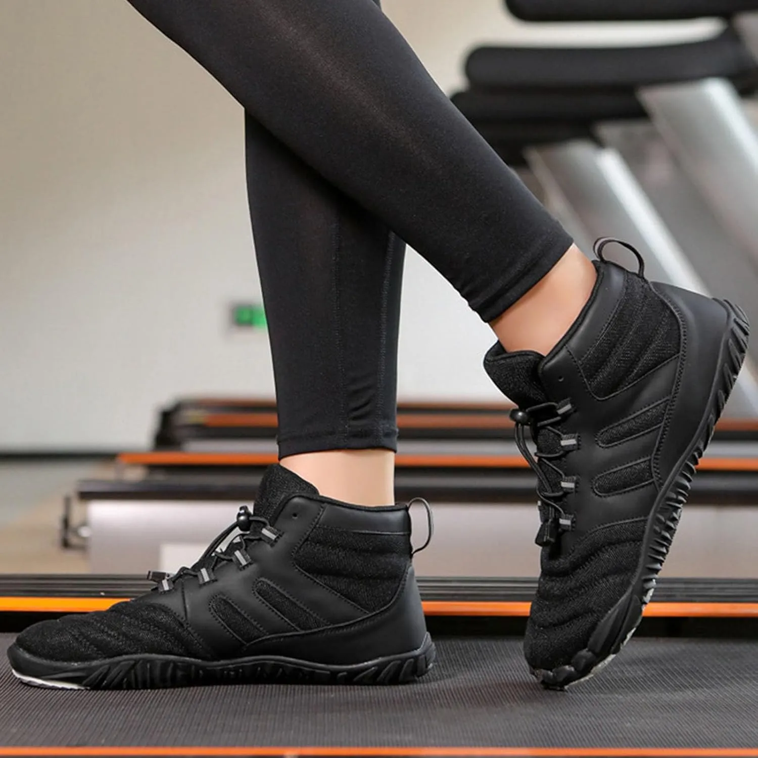 Arch Support Non Slip Minimalist Shoes for Men Lightweight Breathable Slip On Running Shoe Memory Foam Sneaker