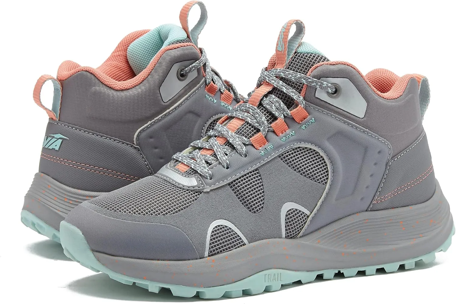 Avia Vamp Womens Mid Top Walking Shoes, Ankle Trail Boots for All Weather