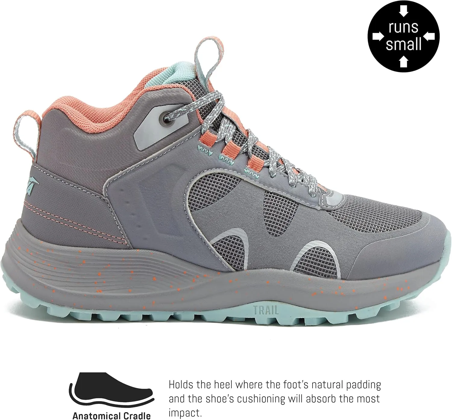 Avia Vamp Womens Mid Top Walking Shoes, Ankle Trail Boots for All Weather