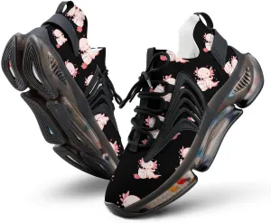Axolotl Strawberry Milk Men's Running Shoes Lightweight Walking Shoe Breathable Sneaker