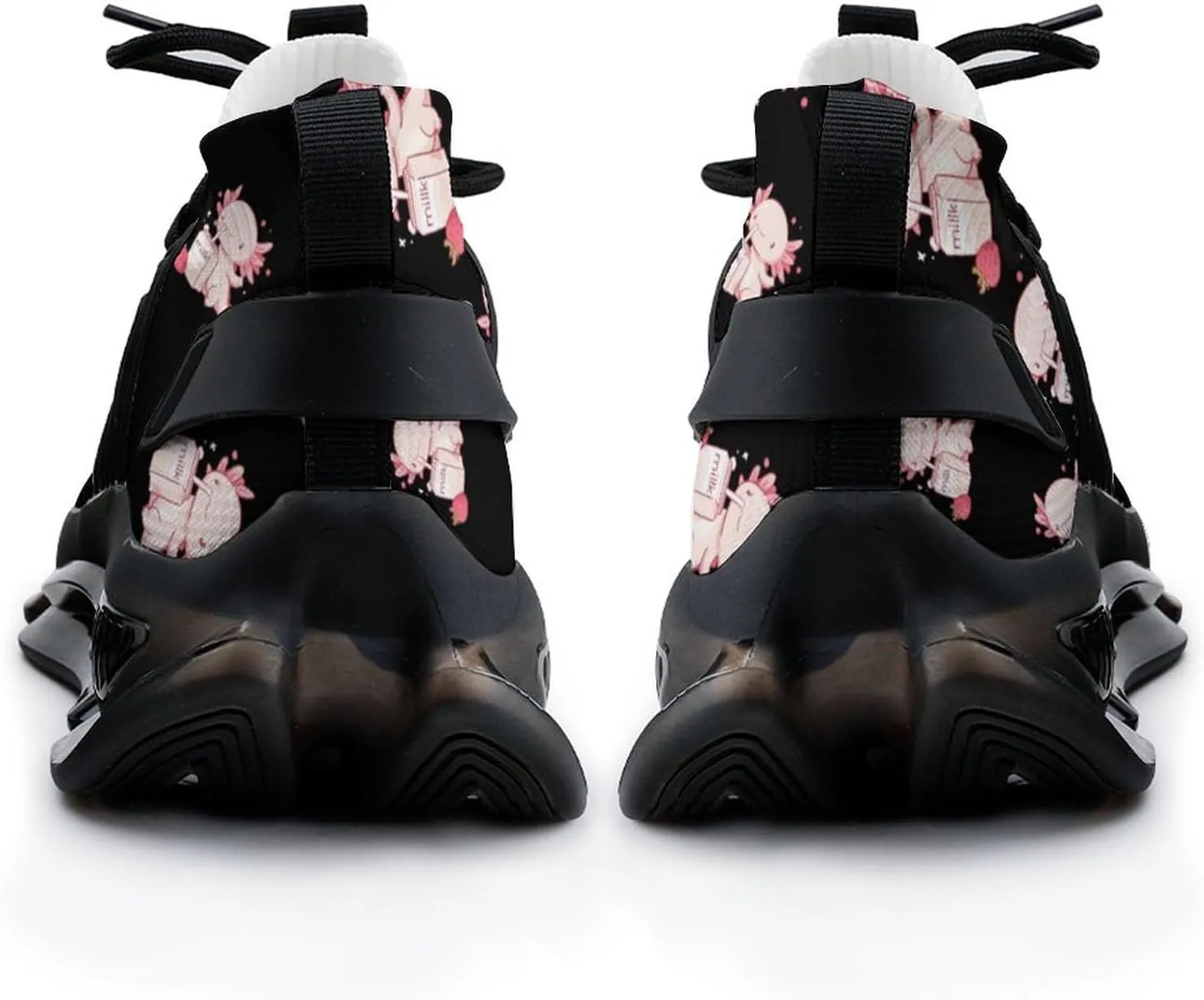 Axolotl Strawberry Milk Men's Running Shoes Lightweight Walking Shoe Breathable Sneaker