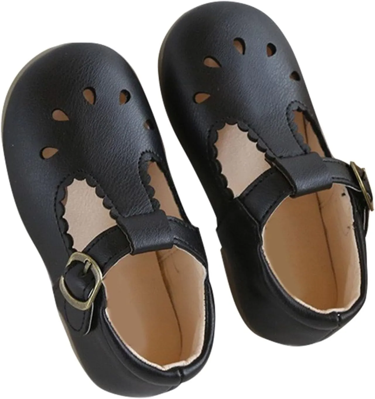 Baby Infant Ankle Sandals Adjusted Strap Closed Toe Non Slip Summer Shoes Toddler Boys Leather Beach Pool Flat Wide Shoes