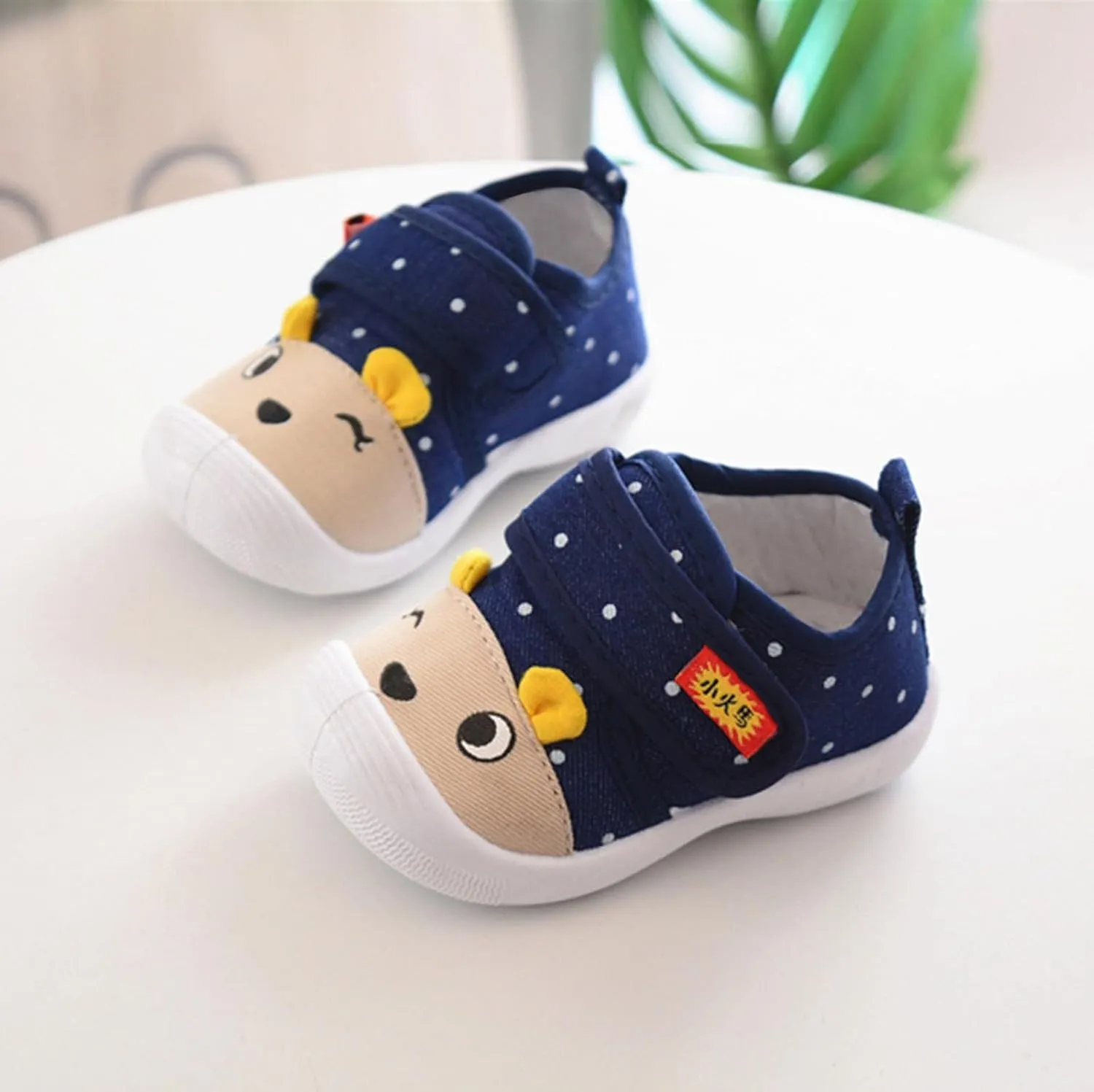 Baby Infant Strap Sneakers Ankle Sole Non Slip First Walking Running Sport Shoes for Toddler Kids Lightweight Comfy