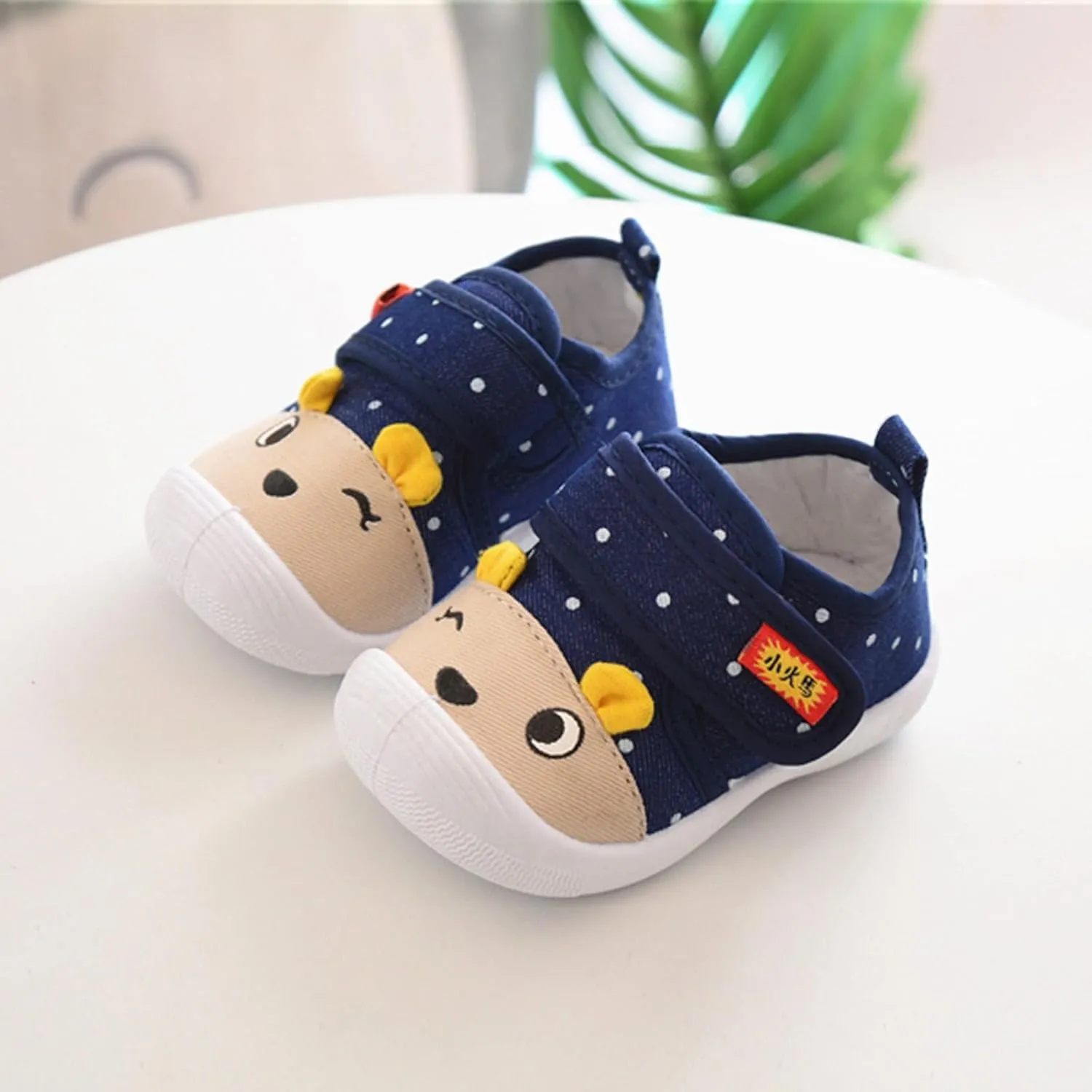 Baby Infant Strap Sneakers Ankle Sole Non Slip First Walking Running Sport Shoes for Toddler Kids Lightweight Comfy