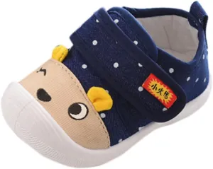 Baby Infant Strap Sneakers Ankle Sole Non Slip First Walking Running Sport Shoes for Toddler Kids Lightweight Comfy