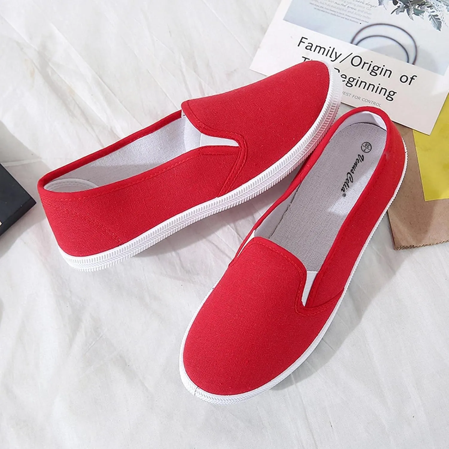 Barefoot Shoes Women Slip on Loafers for Women 2024 Comfortable Dressy Slip onLightweight Breathable Christmas Tennis Shoes for Men Running Shoes for Women