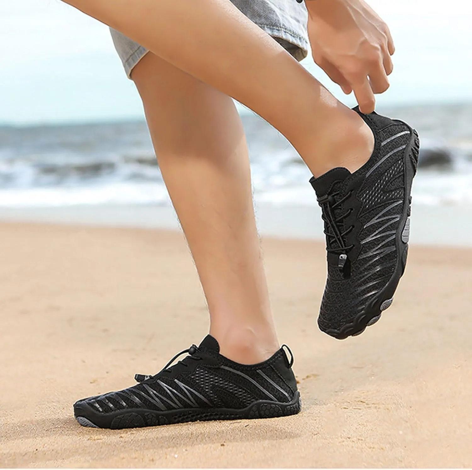 Barefoot Water Shoes for Women Wide Toe Box Shoe Pro-Healthy,Non-Slip Sneakers Pro Barefoot Shoes Beach Pool Aqua Swim Surf Hiking Footwear Summer Lightweight Running Trekking Trail Sneaker Unisex