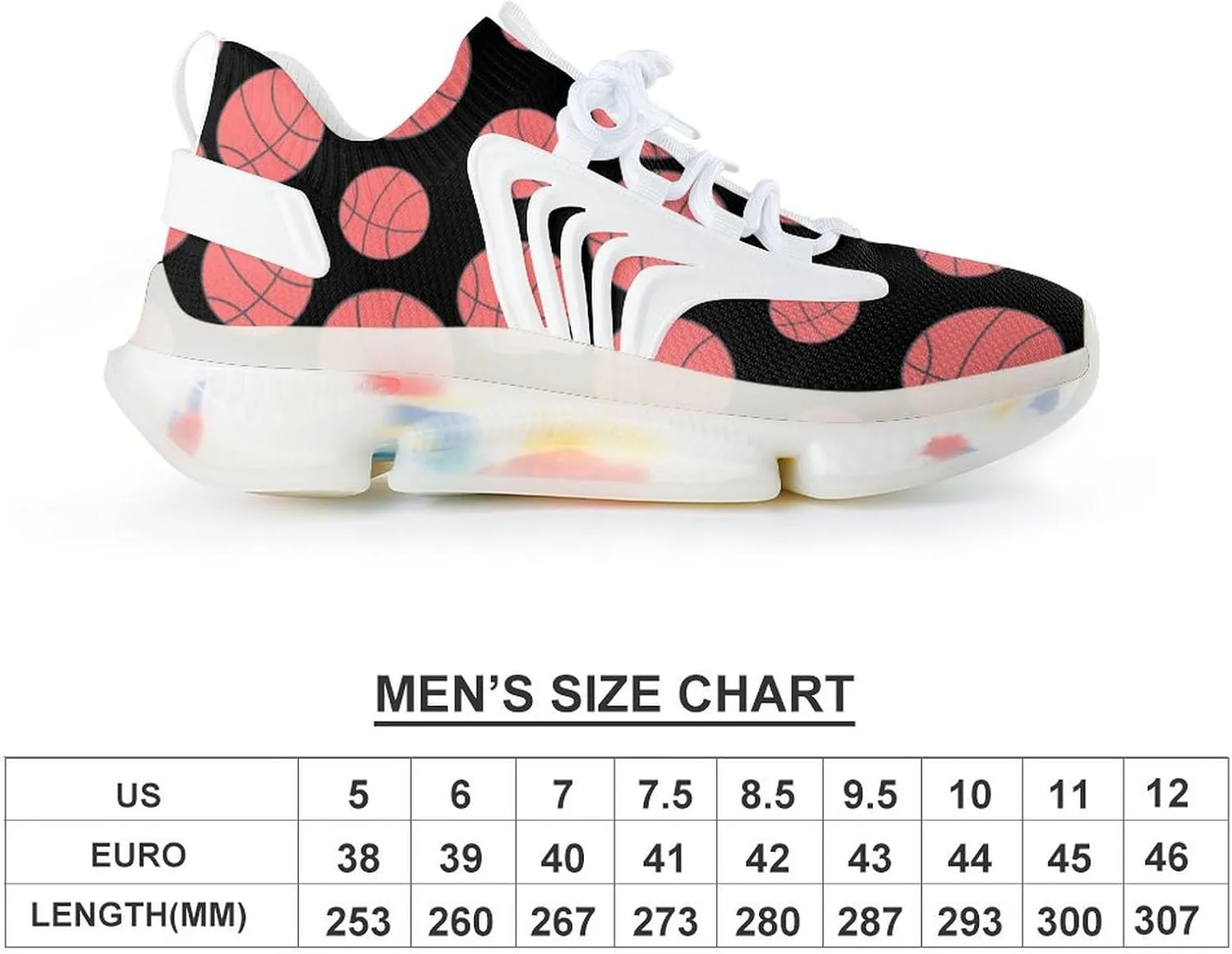 Basketball Men's Running Shoes Lightweight Walking Shoe Breathable Sneaker