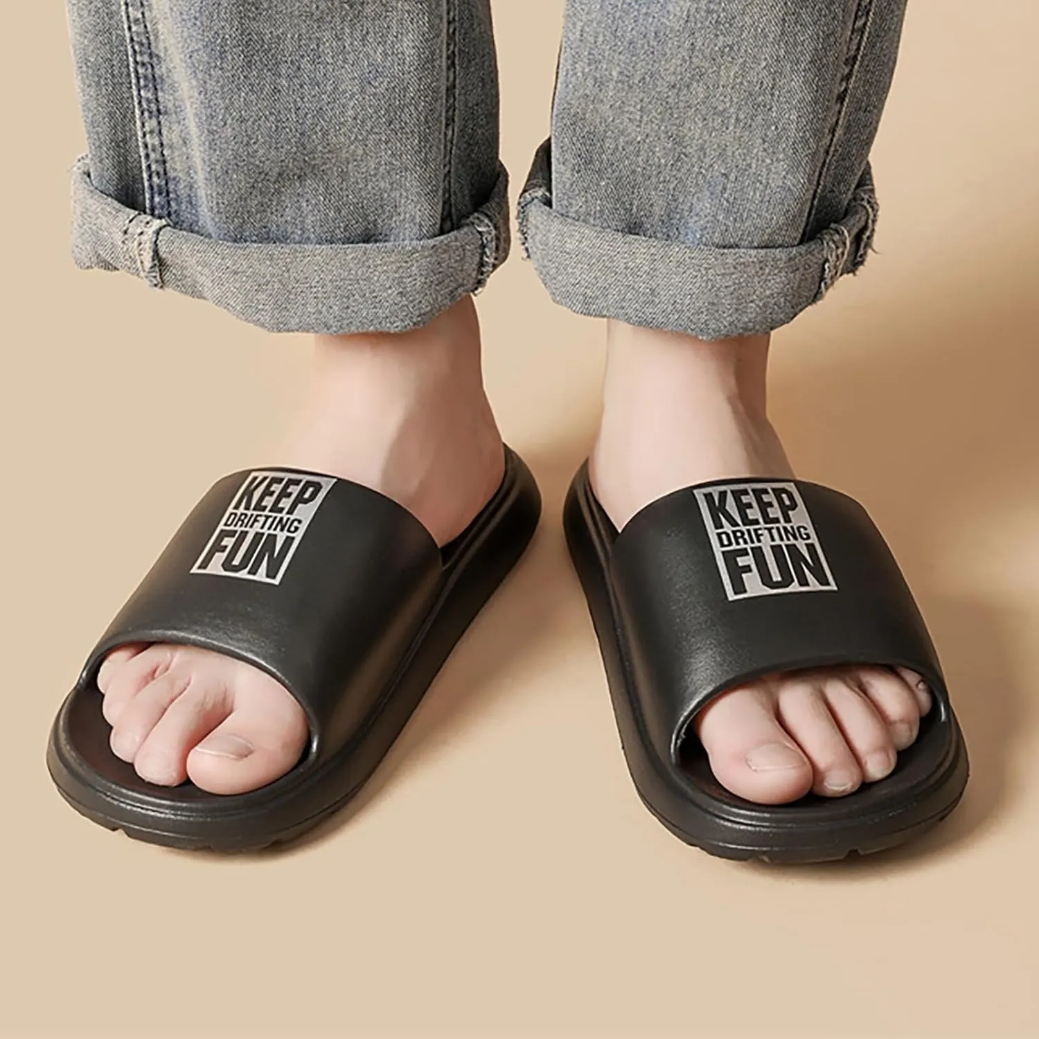 Bathroom Slippers Men Shower Shoes Women Mens Slippers Womens Slides Bathroom Non Slip Ultra Comfort