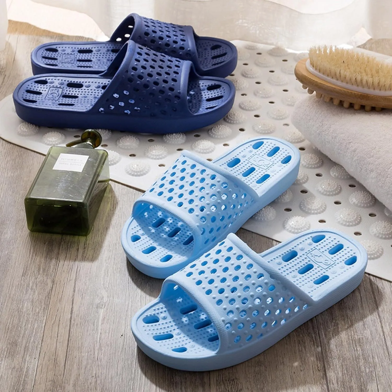 Bathroom Slippers Men Womens Slides Mens Slides Shower Shoes Women Indoor Outdoor Quick Drying Pool Slippers