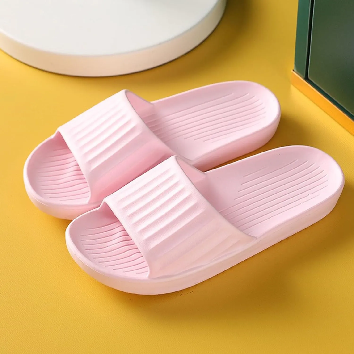 Bathroom Slippers Men's Athletic Outdoor Sandals Slides Shower Shoes Quick Drying Sandals Indoor and Outdoor