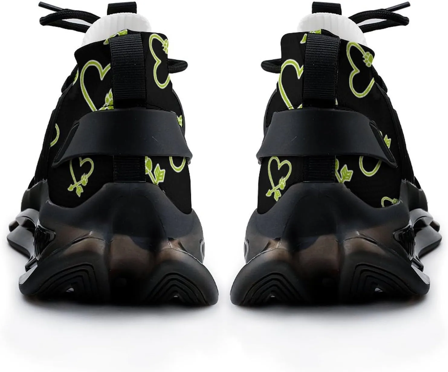 Bear Paw Prints Arrows Heart Men's Running Shoes Lightweight Walking Shoe Breathable Sneaker