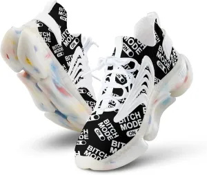 Bitch Mode On Men's Running Shoes Lightweight Walking Shoe Breathable Sneaker