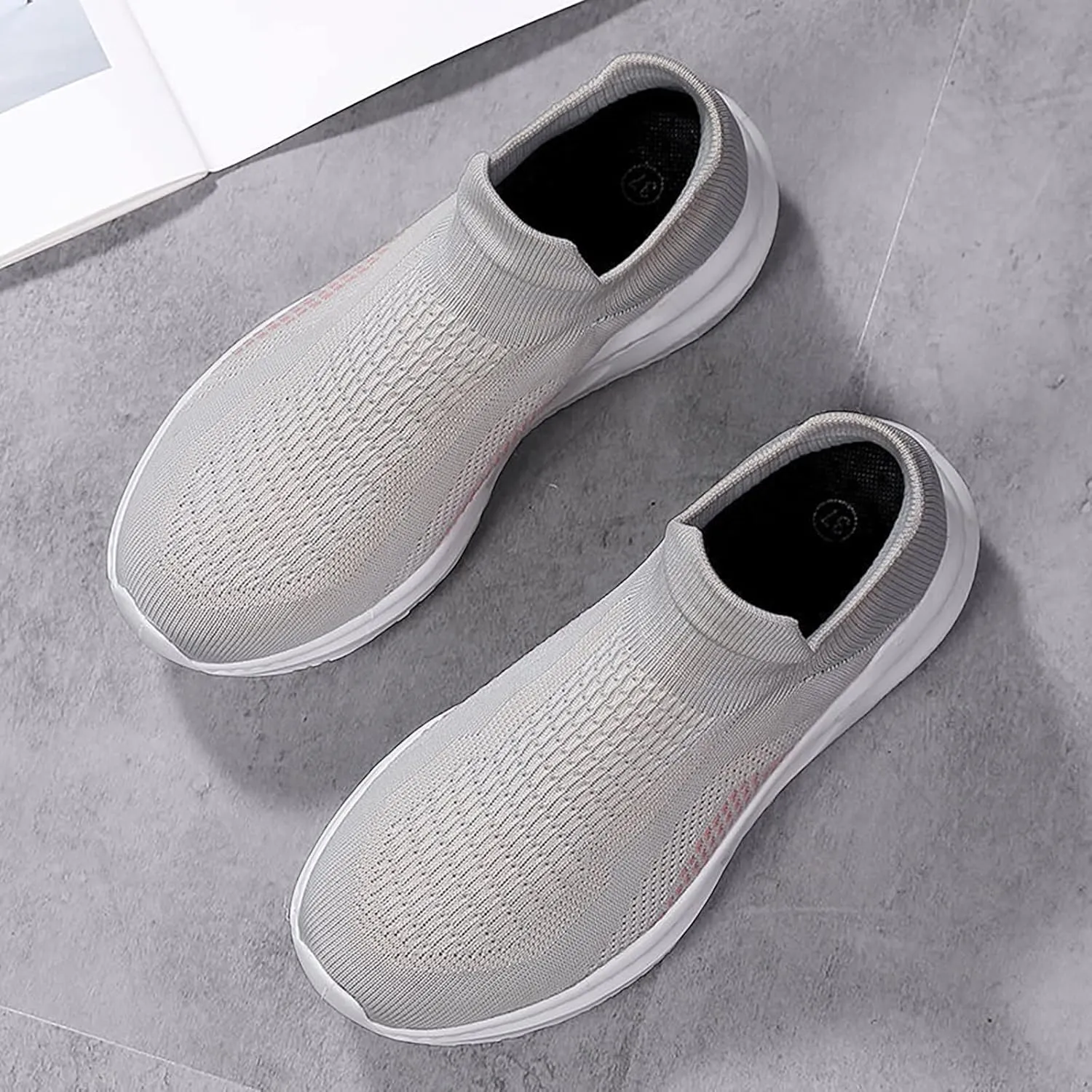 Black Tennis Shoes Women Slip Ons Womens Tennis Shoes Size 8.5 Slip On Casual Shoes for Women 2023 Wide Orthopedic Plantar Fasciitis Shoes Women Black Flats Ropa De Ejercicios para Mujer Gym