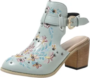 Block Heels Prom Heeled Sandals for Women Heels for Women Open Toe Ankle Strap Stylish Heeled Sandals