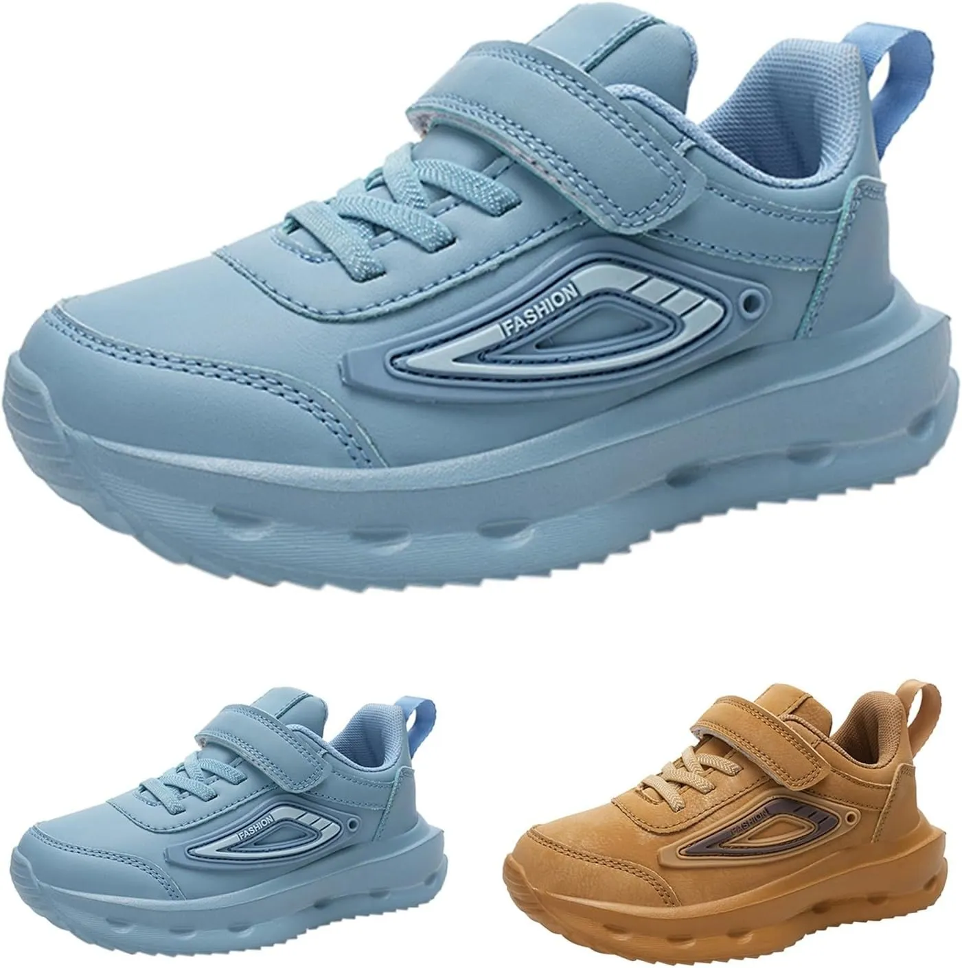 Boys Girls Fitness Workout Running Training Shoes Adjustable Mesh Lightweight Walking Supportive Active Sneaker