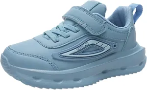 Boys Girls Fitness Workout Running Training Shoes Adjustable Mesh Lightweight Walking Supportive Active Sneaker