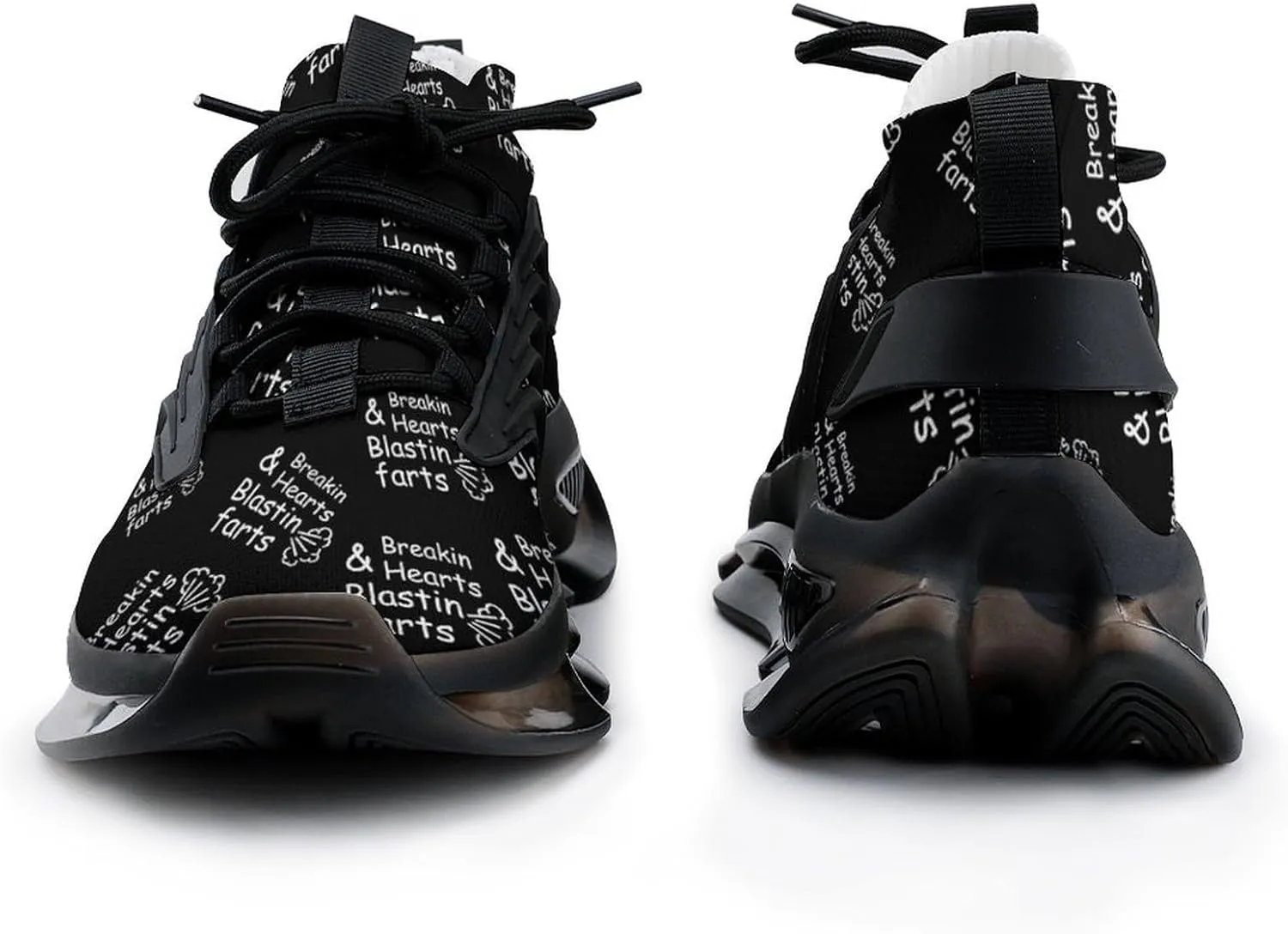 Breakin Hearts Blastin Farts Men's Running Shoes Lightweight Walking Shoe Breathable Sneaker