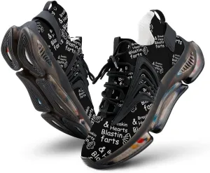 Breakin Hearts Blastin Farts Men's Running Shoes Lightweight Walking Shoe Breathable Sneaker