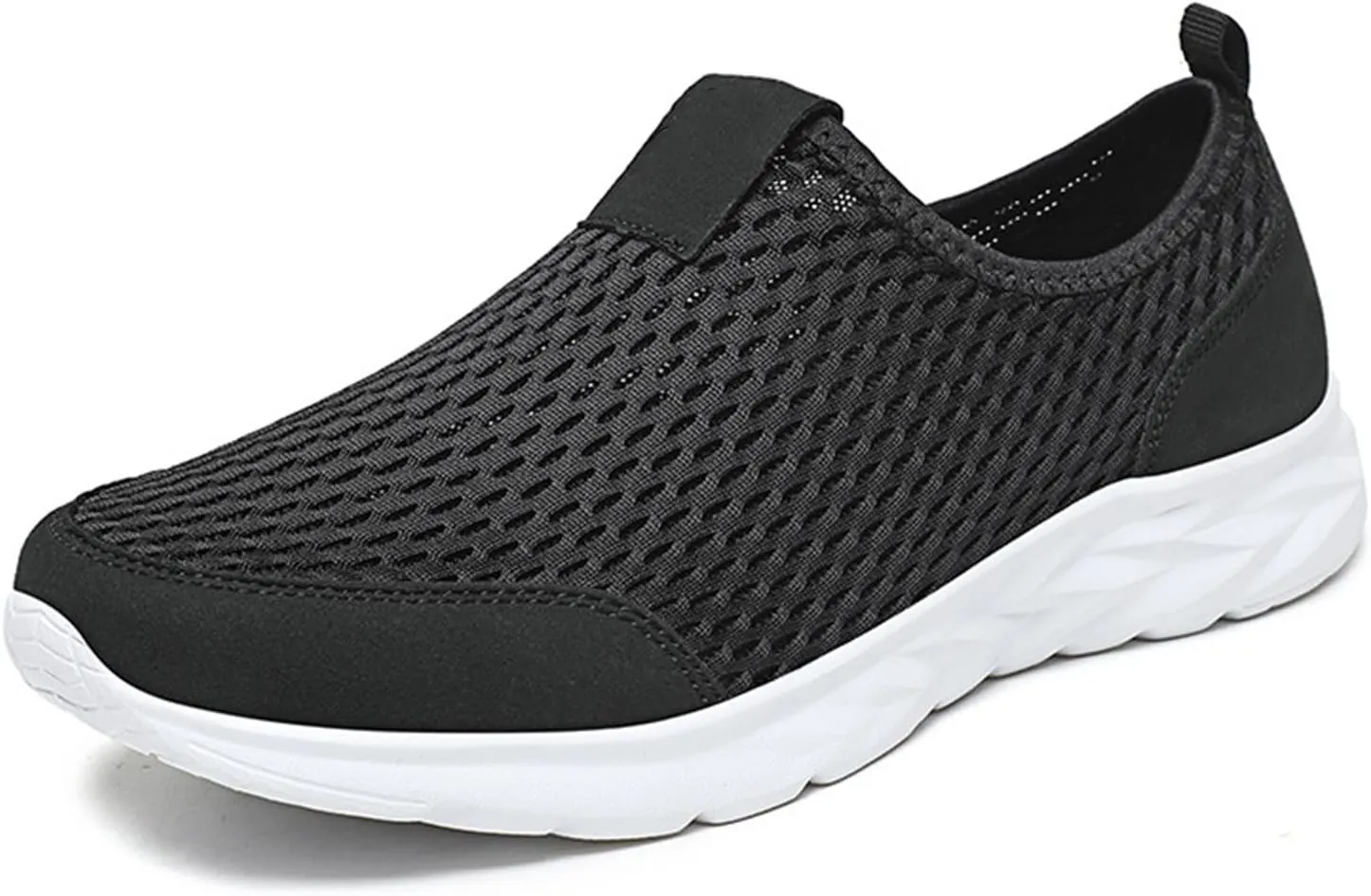 Breathable Mesh Slip on Shoes for Women Men Walking Loafer Indoor Outdoor Shoes Lightweight Non Slip Running Shoe Arch Support Slip On Sneakers Mesh Workout Sports Sneakers