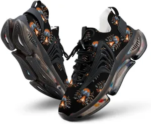 Camping Campfire Bonfire Woods Men's Running Shoes Lightweight Walking Shoe Breathable Sneaker