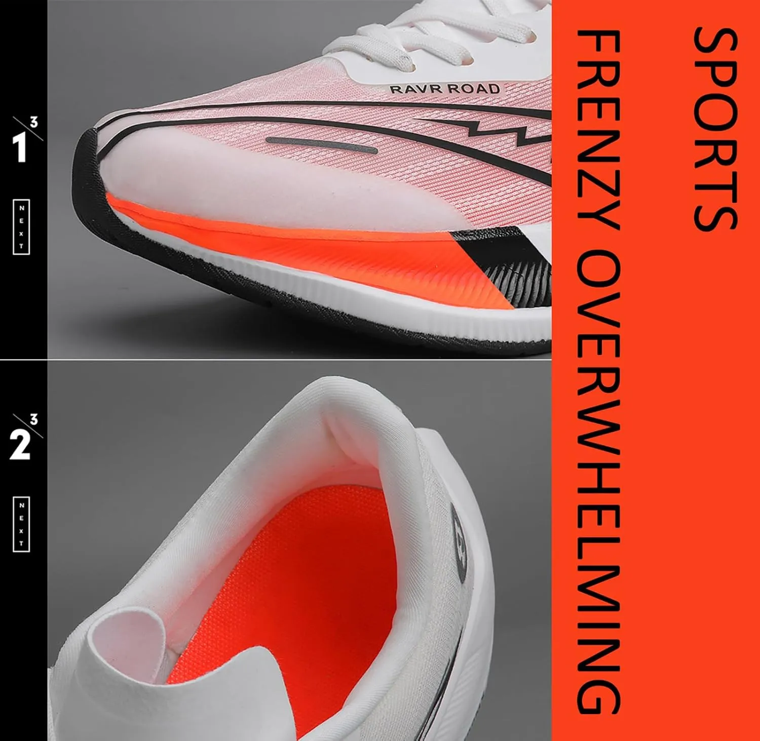 Carbon Plate Running Shoes Men Road Running Shoes Tennis Shoes Wide Arch Support Lightweight Breathable Walking Sneakers