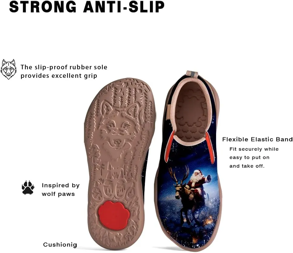 Casual Sneakers for Men Lightweight Walking Slip Ons Loafers Comfortable Art Painted Travel Shoes