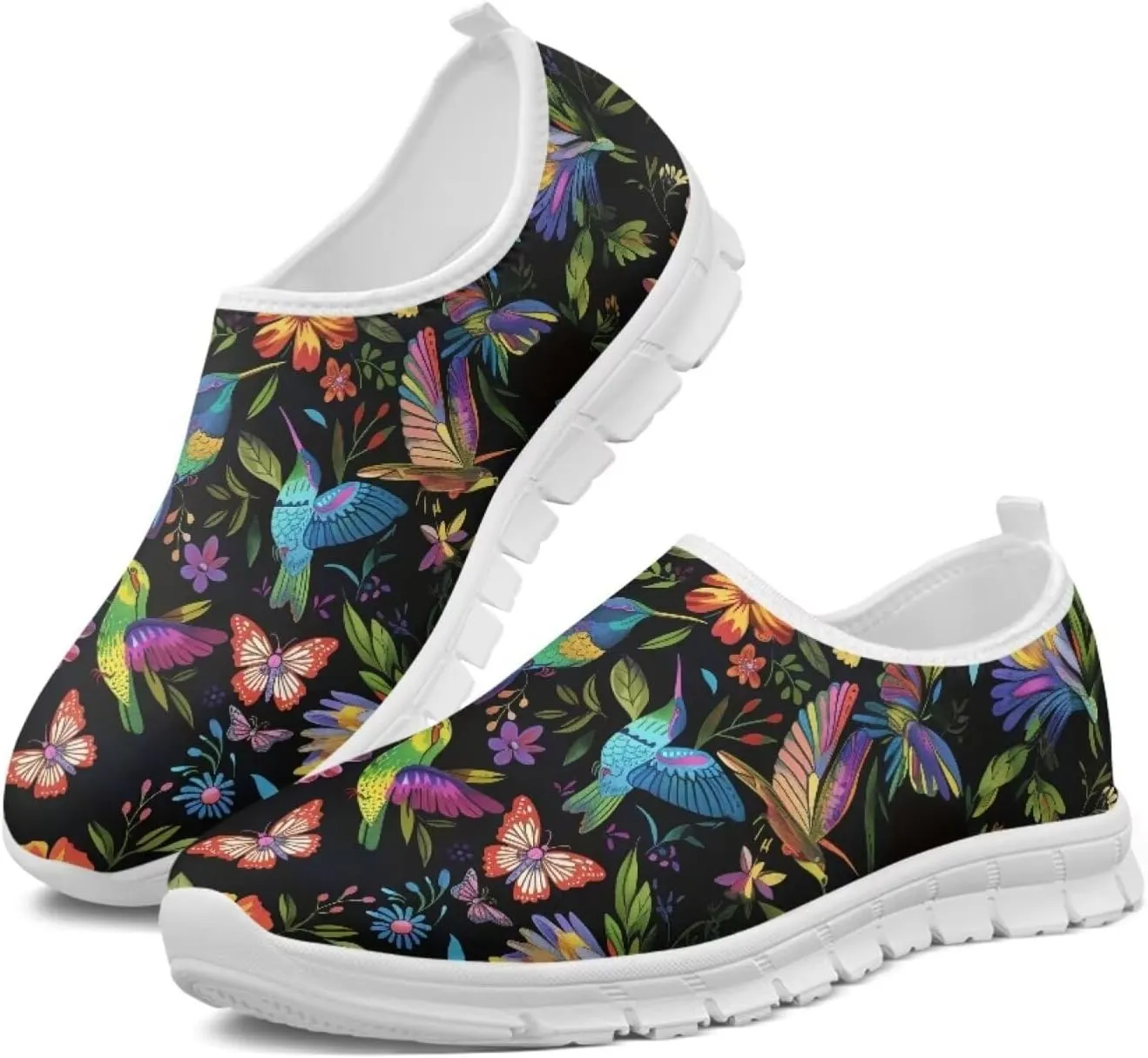 chaqlin Slip On Shoes Wide Soft Toe Fashion Clipper Breathable Mesh Tennis Athletic Sneaker for Women Men