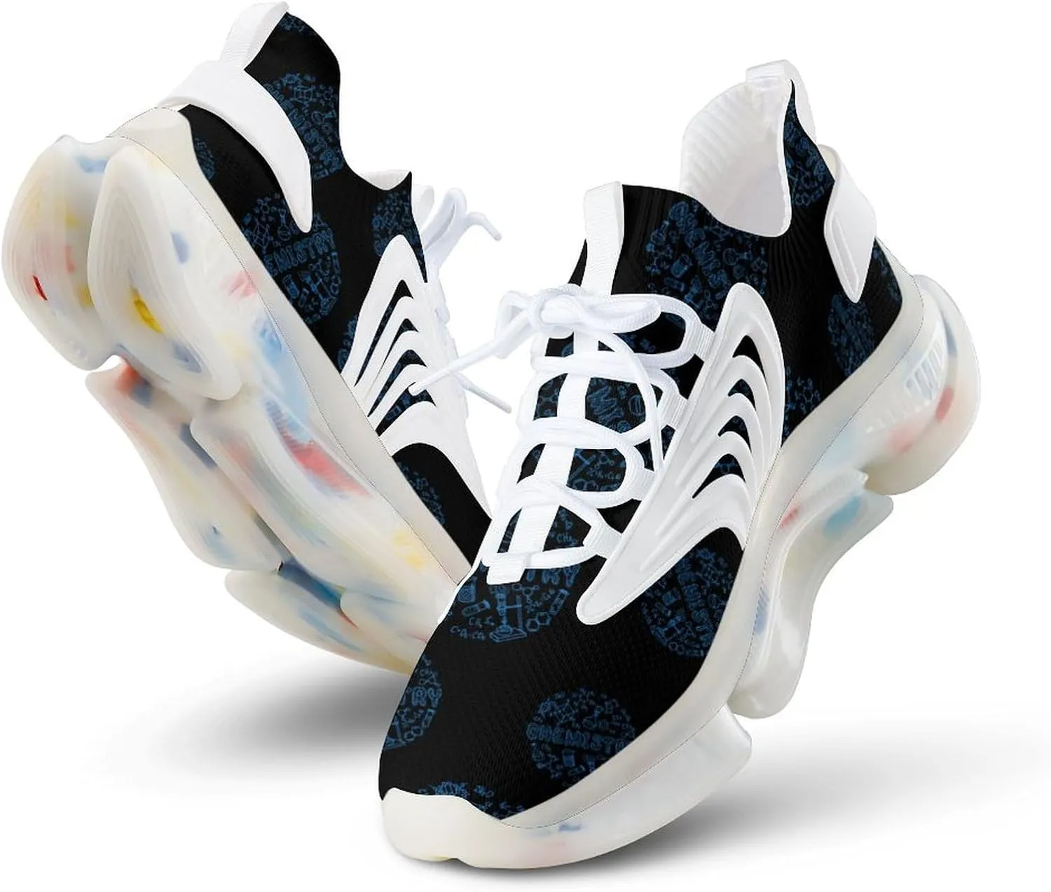 Chemical Experimental Equation Men's Running Shoes Lightweight Walking Shoe Breathable Sneaker