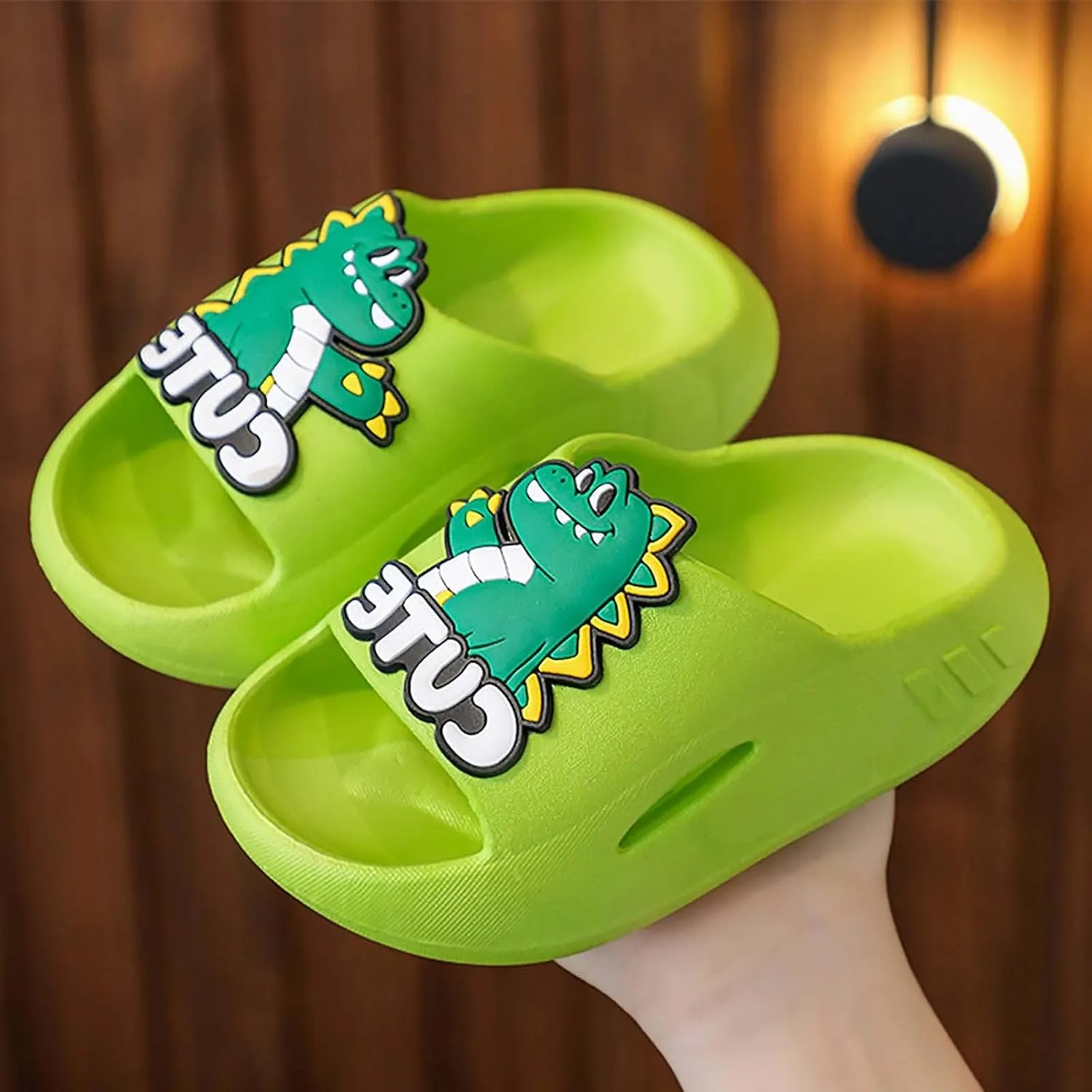 Classic Open Toe Flat Sandals Boys And Girls Slippers Comfortable Soft Sole Thick Bottom Non Slip Home Cute Cartoon Slippers