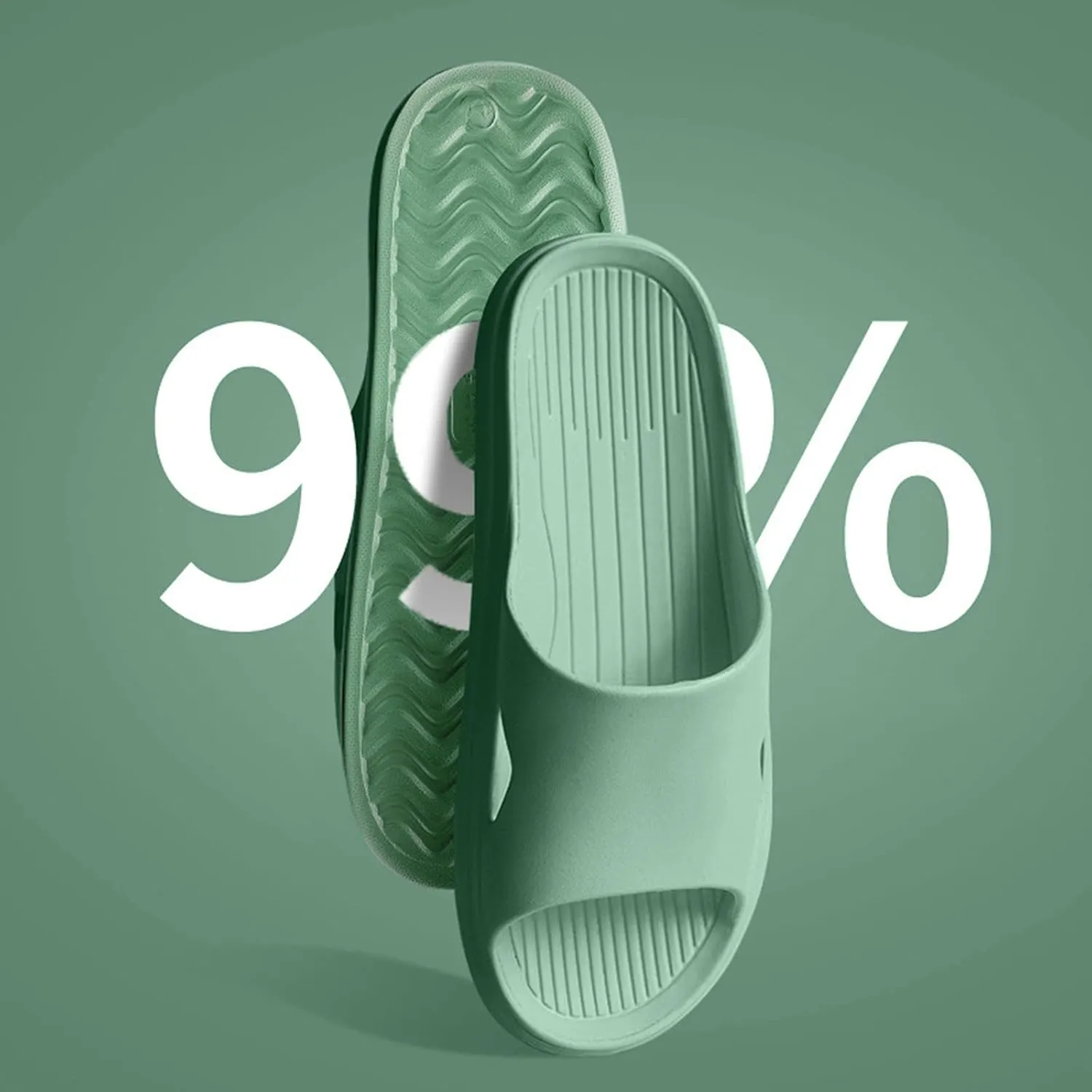 Cloud Slides Men's Athletic Outdoor Sandals Slides Non Slip Quick Drying Bathroom Slippers for Women Men