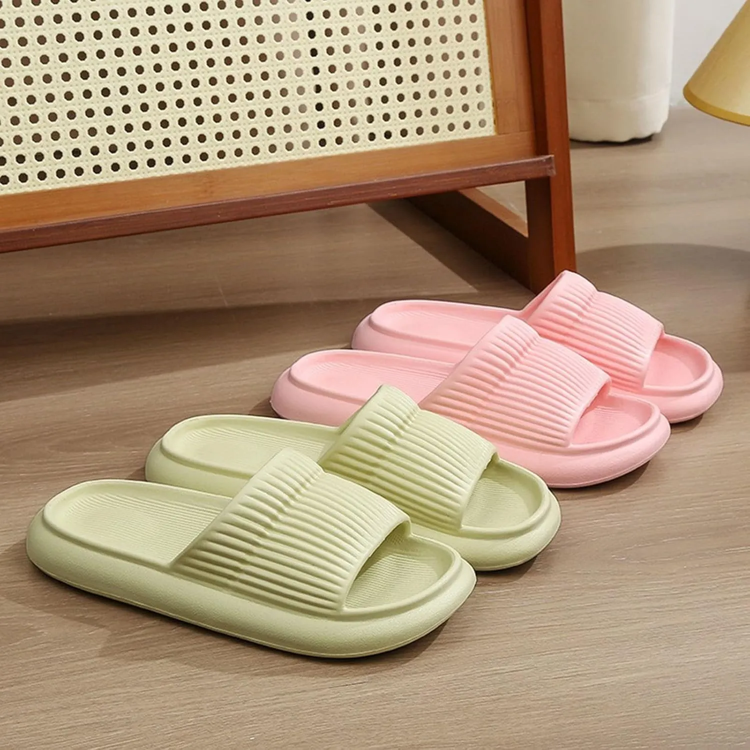 Cloud Slides Shower Shoes for Living Room Pool Beach Spa Public Showers Pillow Slippers for Women and Men