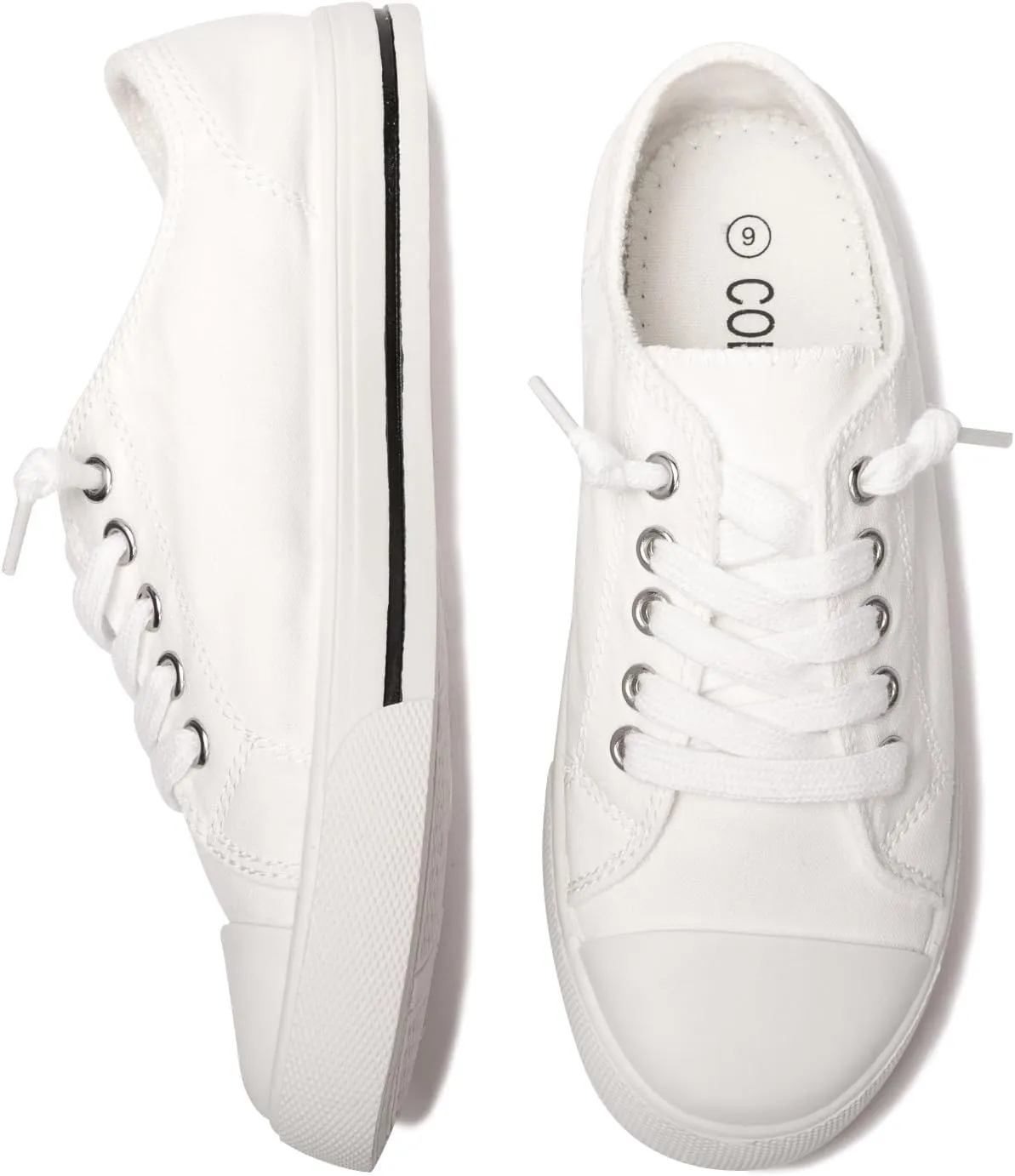 Colgo All-Day Comfort Slip On Sneakers Women - Breathable Canvas, Non-Lace Design, Easy-to-Clean Tennis Shoes Women's Fashion Sneakers