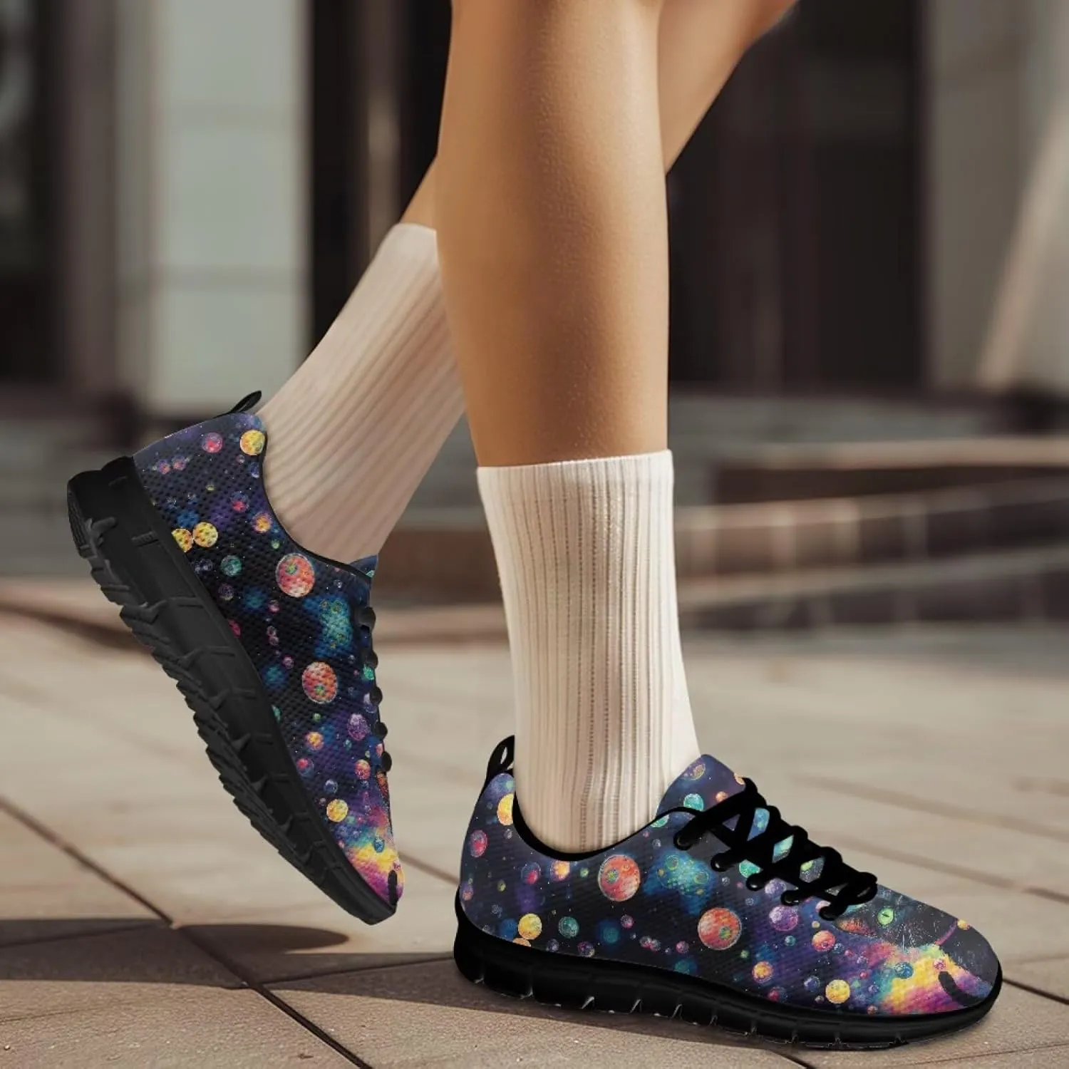 Coloranimal Womens Running Shoes Comfortable Breathable Go Easy Walking Lightweight Sneakers