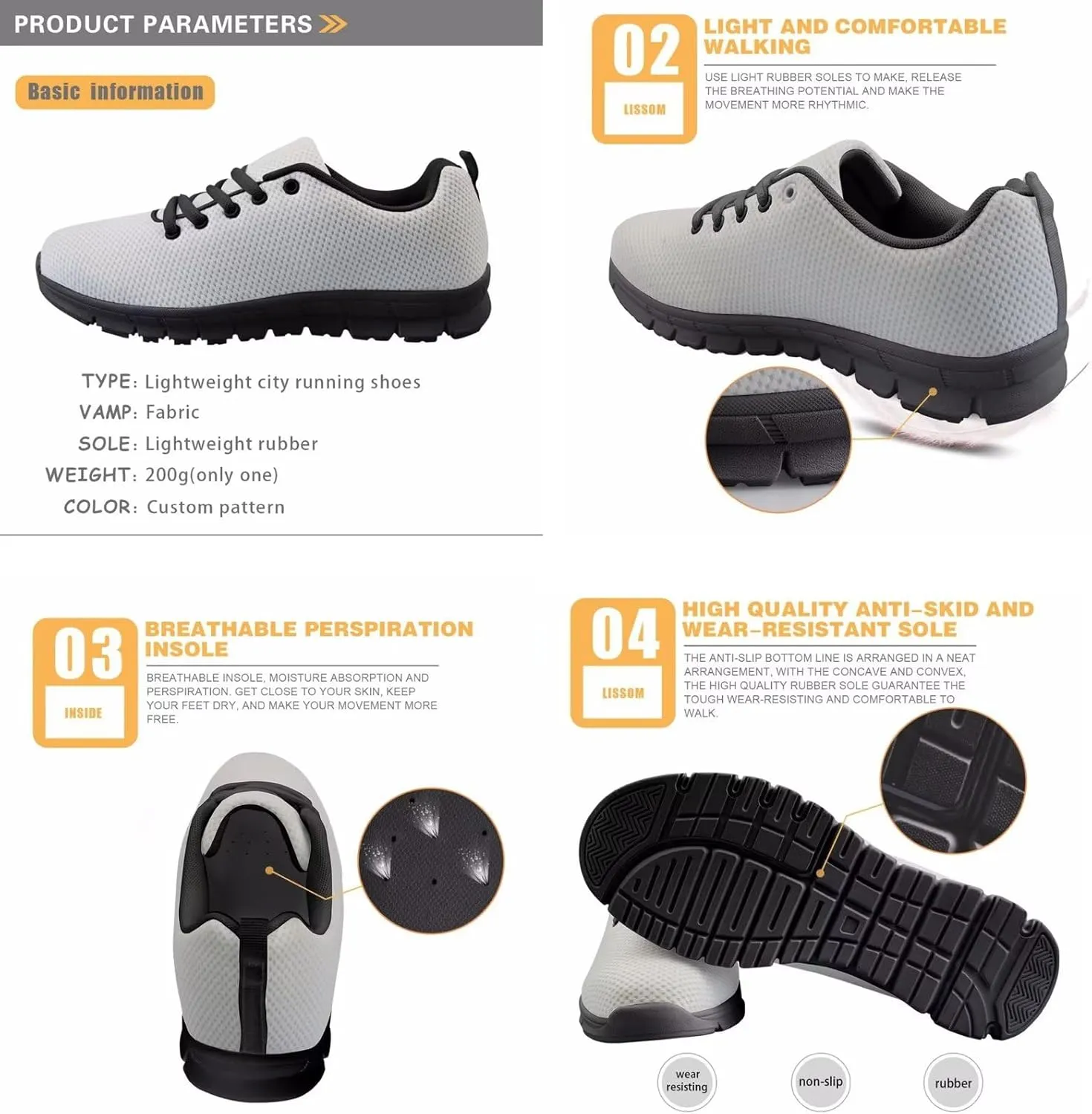 Coloranimal Womens Running Shoes Comfortable Breathable Go Easy Walking Lightweight Sneakers