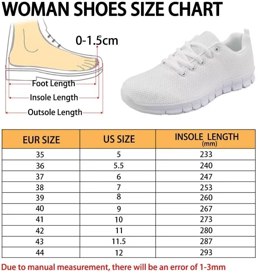 Coloranimal Womens Running Shoes Comfortable Breathable Go Easy Walking Lightweight Sneakers