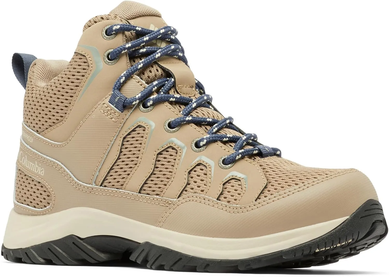 Columbia Womens Granite Trail Mid Waterproof, Ash Brown/Nocturnal, 5