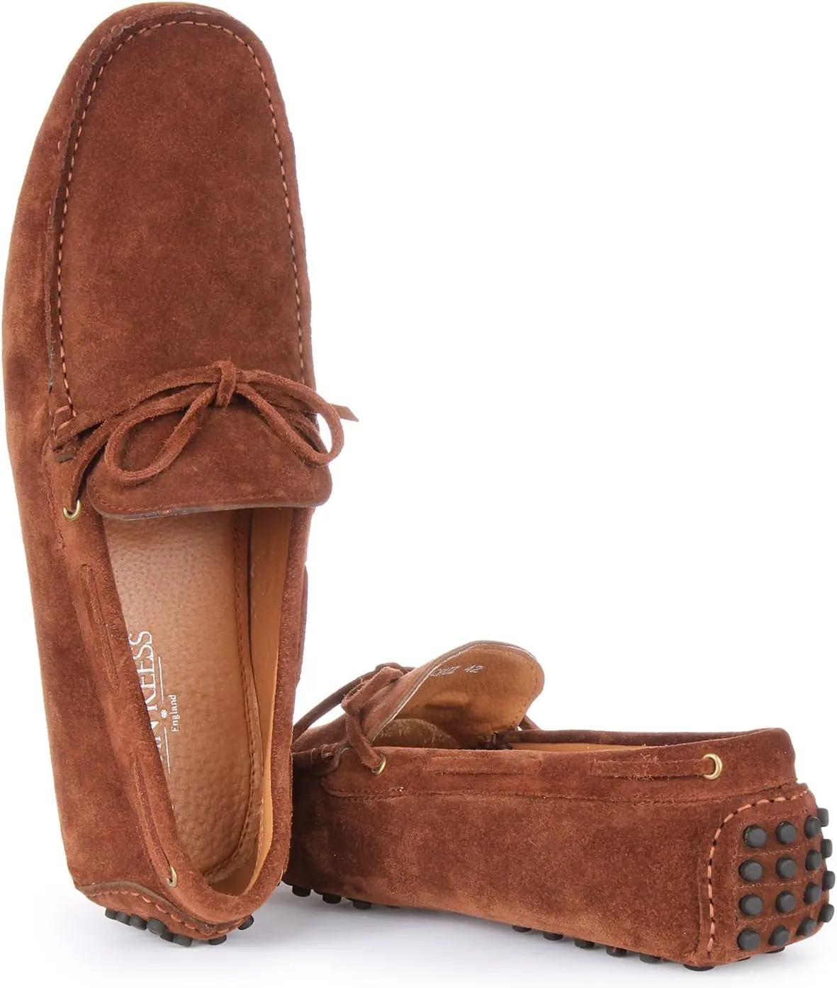 Cruz Men's Suede Leather Slip On Driving Shoes, Timeless Comfort and Grip