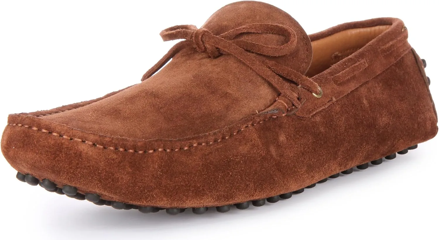 Cruz Men's Suede Leather Slip On Driving Shoes, Timeless Comfort and Grip