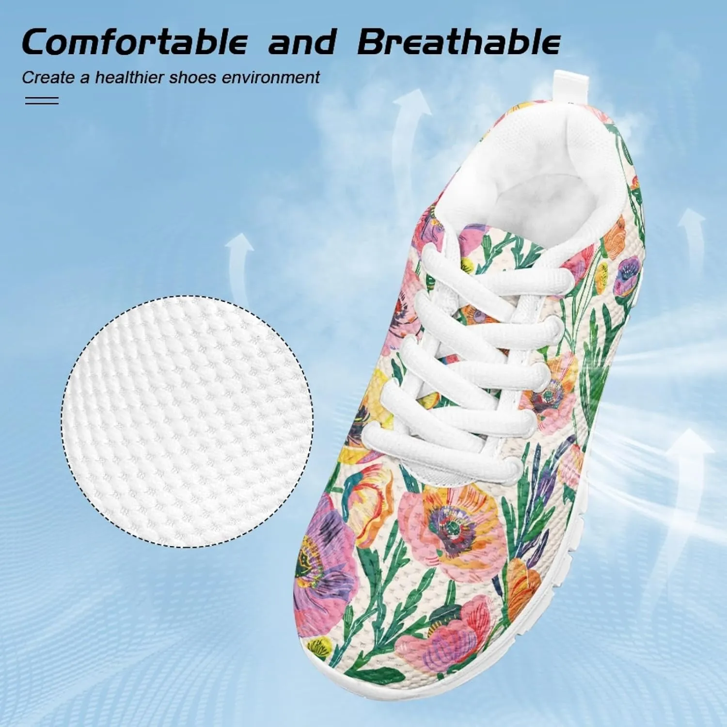 Cumagical Kids Comfortable Easy On Breathable Lightweight Athletic Shoes for Boys Girls