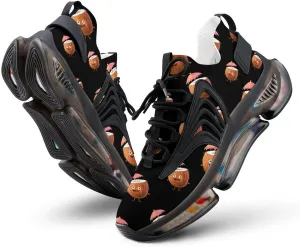 Cute Coconut Drink Men's Running Shoes Lightweight Walking Shoe Breathable Sneaker