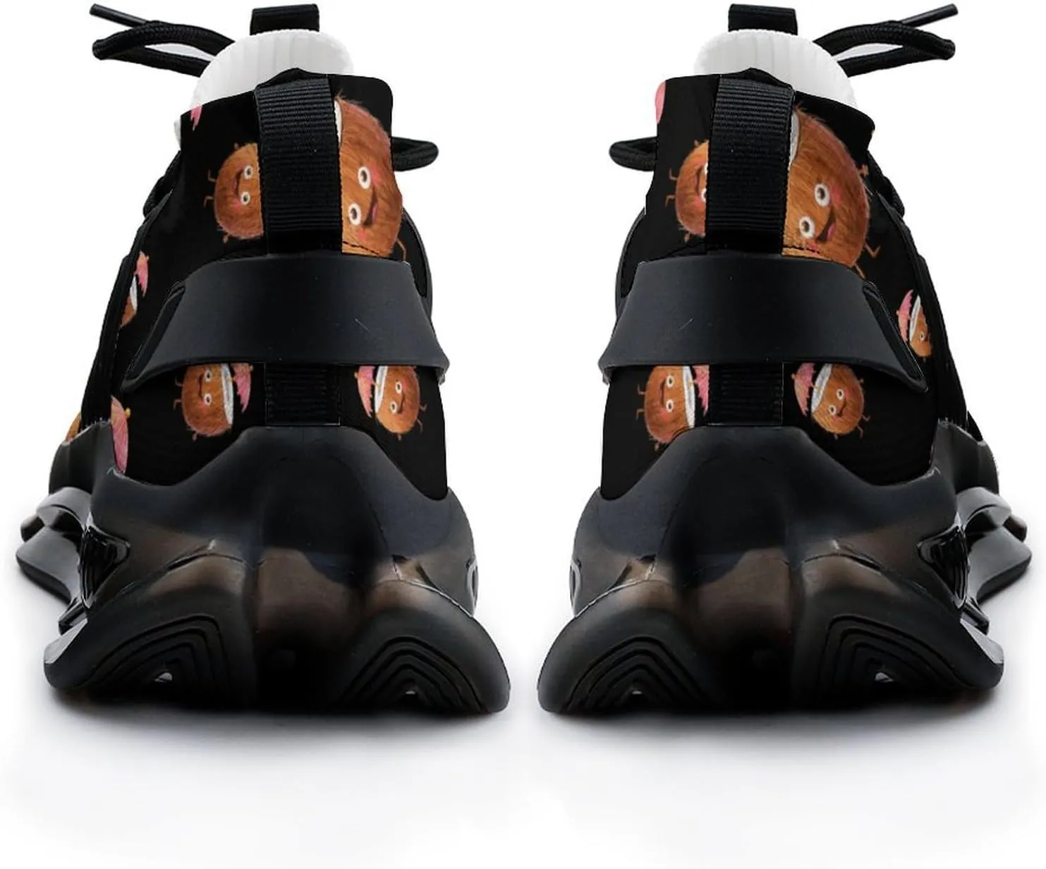 Cute Coconut Drink Men's Running Shoes Lightweight Walking Shoe Breathable Sneaker