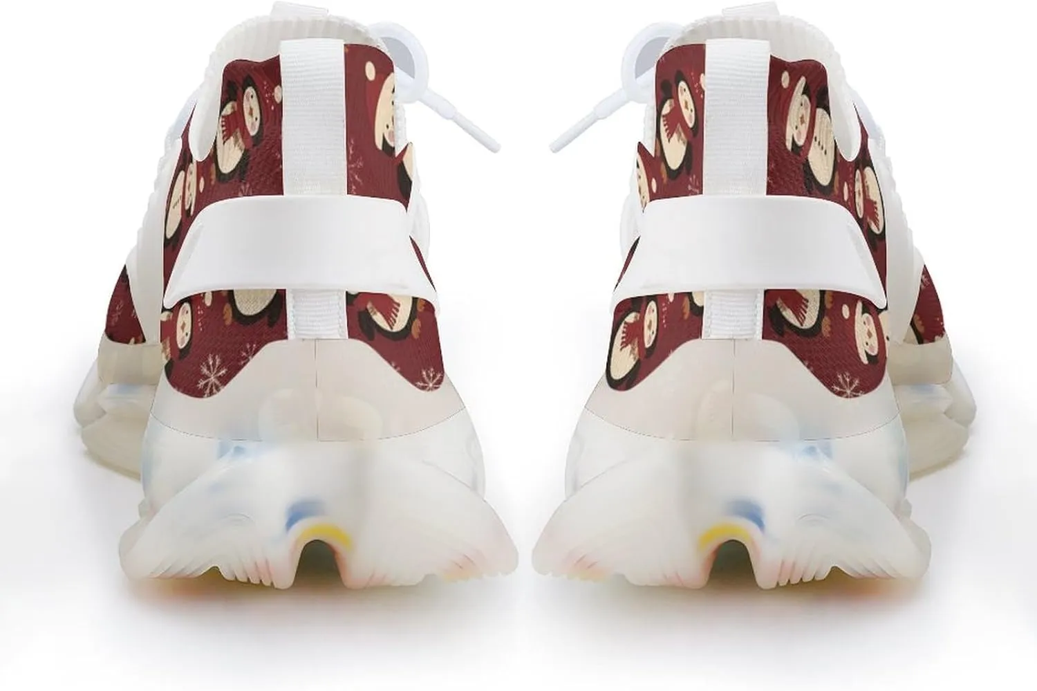 Cute Penguin in Christmas Sweater Men's Running Shoes Lightweight Walking Shoe Breathable Sneaker